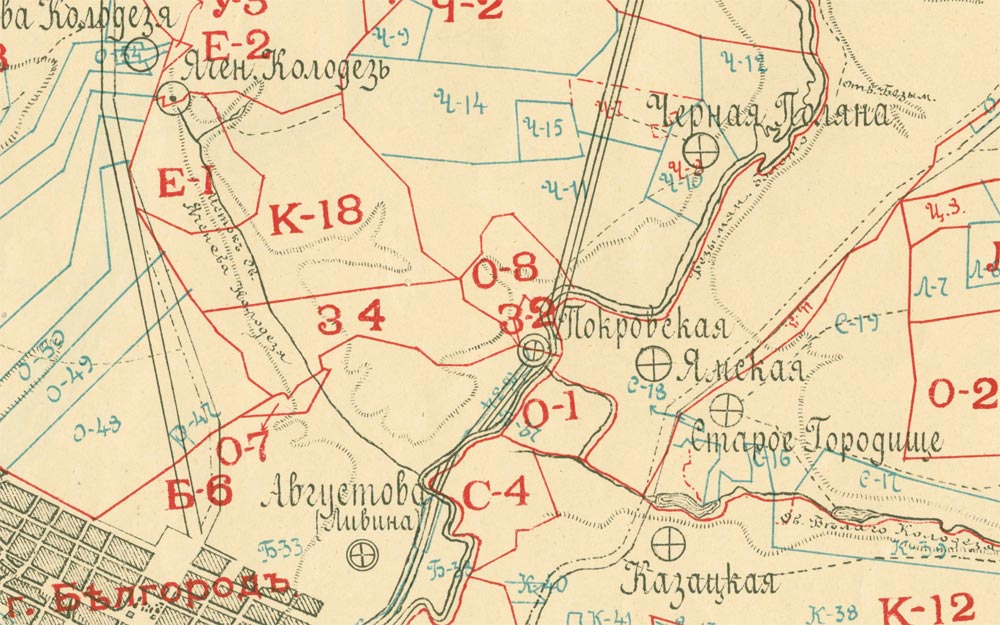 Карта Курска Шуберта